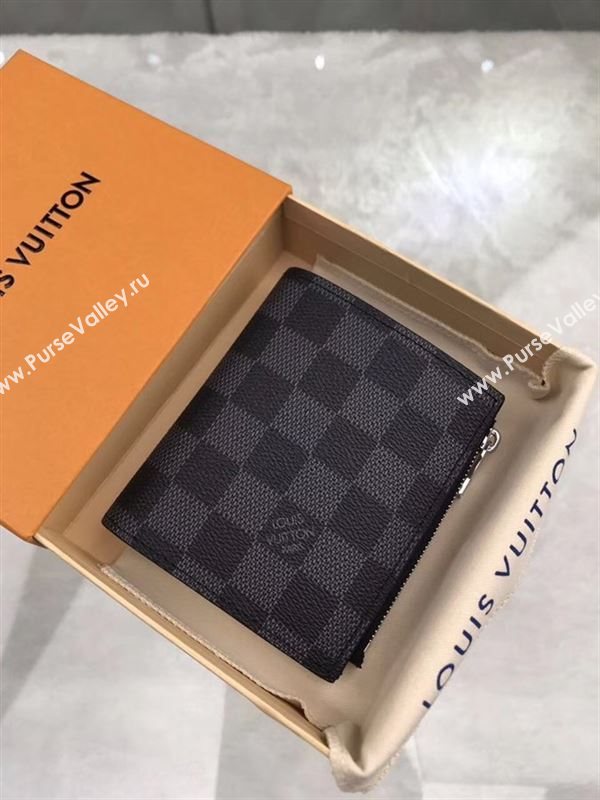 replica N64021 Louis Vuitton LV Smart Wallet Damier Canvas Purse Bag Gray
