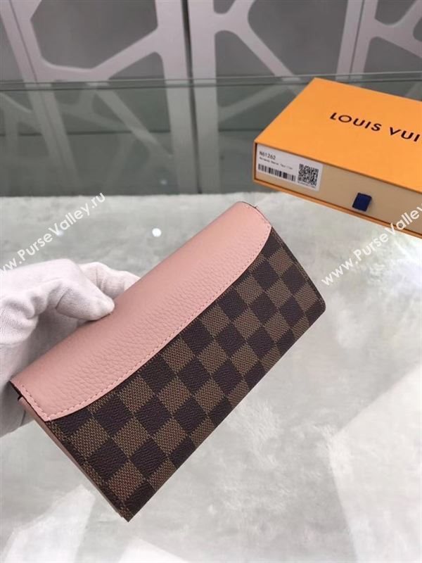 replica N61262 Louis Vuitton LV Normandy Wallet Damier Leather Purse Bag Pink