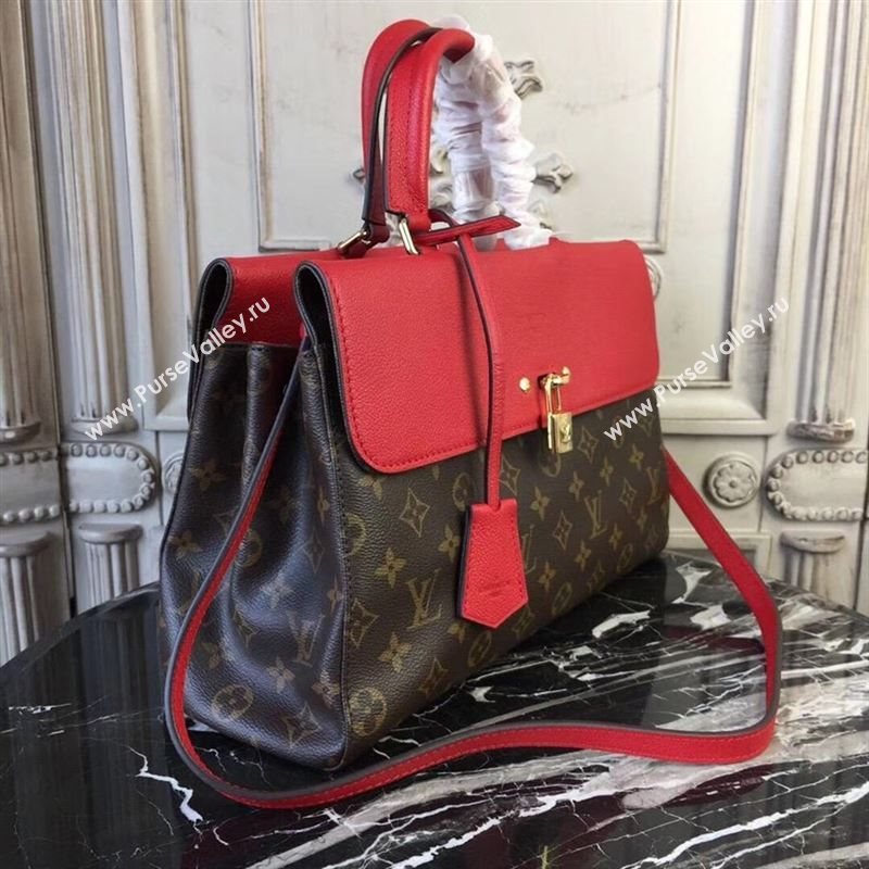 replica Louis Vuitton LV Monogram Venus Handbag Leather Shoulder Bag M41738 Red