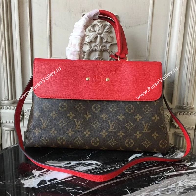 replica Louis Vuitton LV Monogram Venus Handbag Leather Shoulder Bag M41738 Red