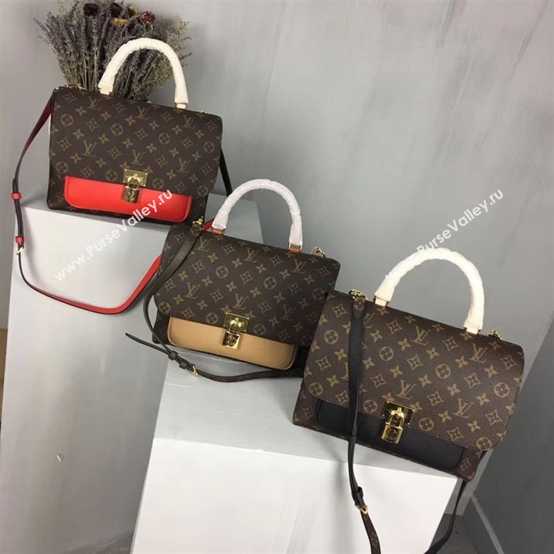 replica Louis Vuitton LV Monogram Marignan Messenger Bag Handbag M44286 Red