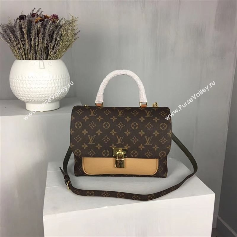 replica Louis Vuitton LV Monogram Marignan Messenger Bag Handbag M44257 Tan