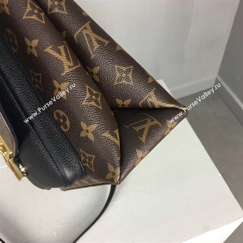 replica Louis Vuitton LV Monogram Marignan Messenger Bag Handbag M44259 Black