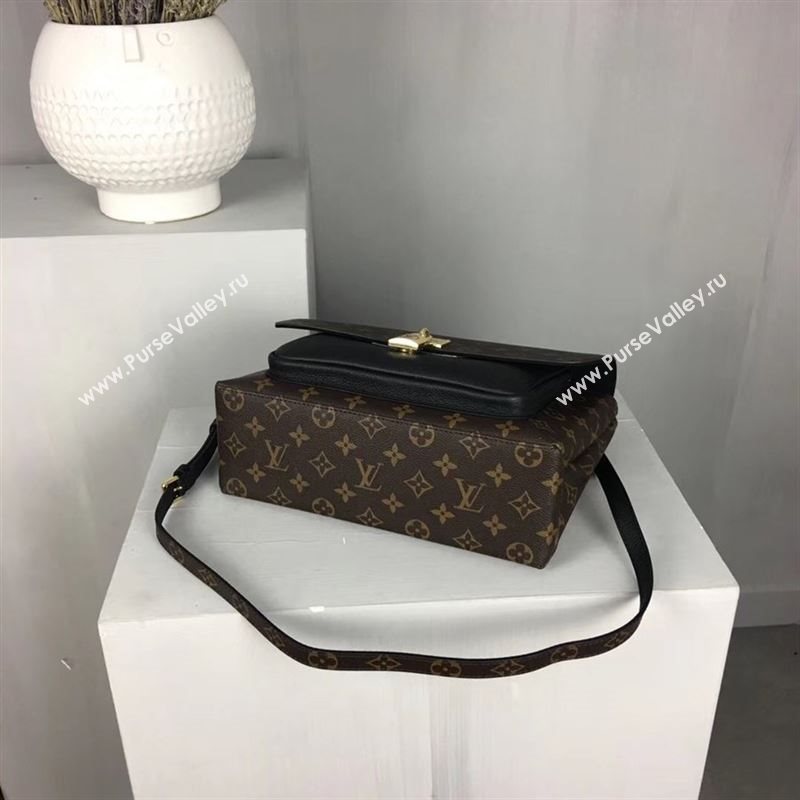 replica Louis Vuitton LV Monogram Marignan Messenger Bag Handbag M44259 Black