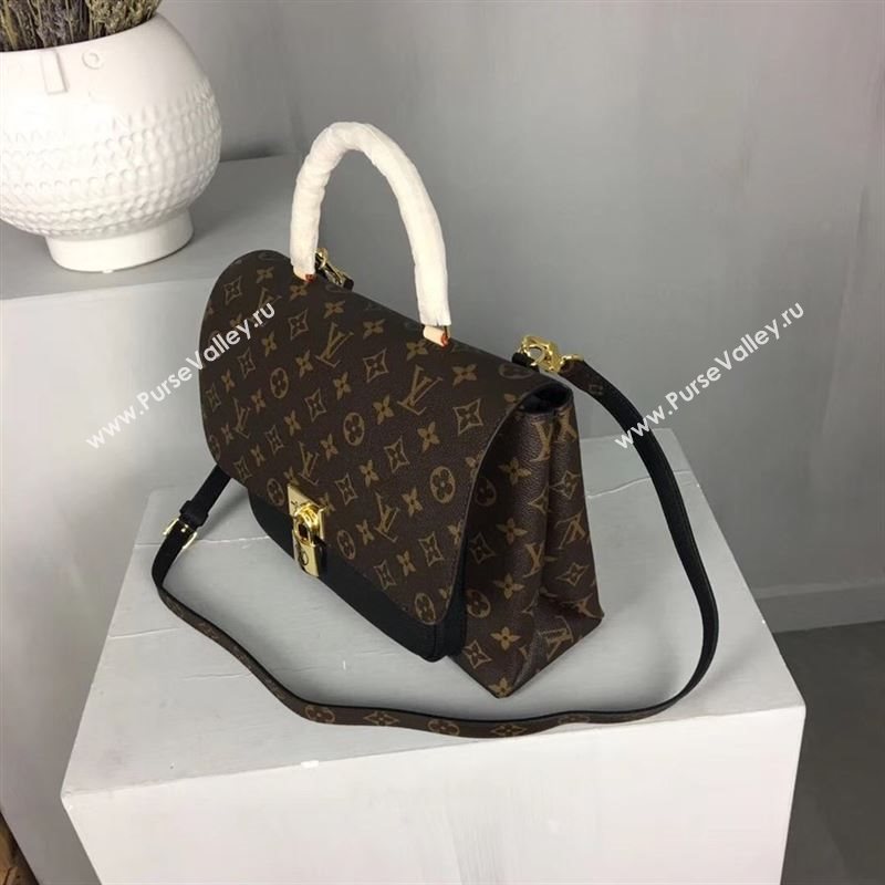 replica Louis Vuitton LV Monogram Marignan Messenger Bag Handbag M44259 Black