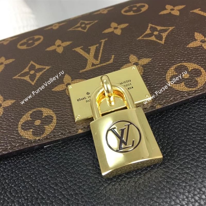 replica Louis Vuitton LV Monogram Marignan Messenger Bag Handbag M44259 Black