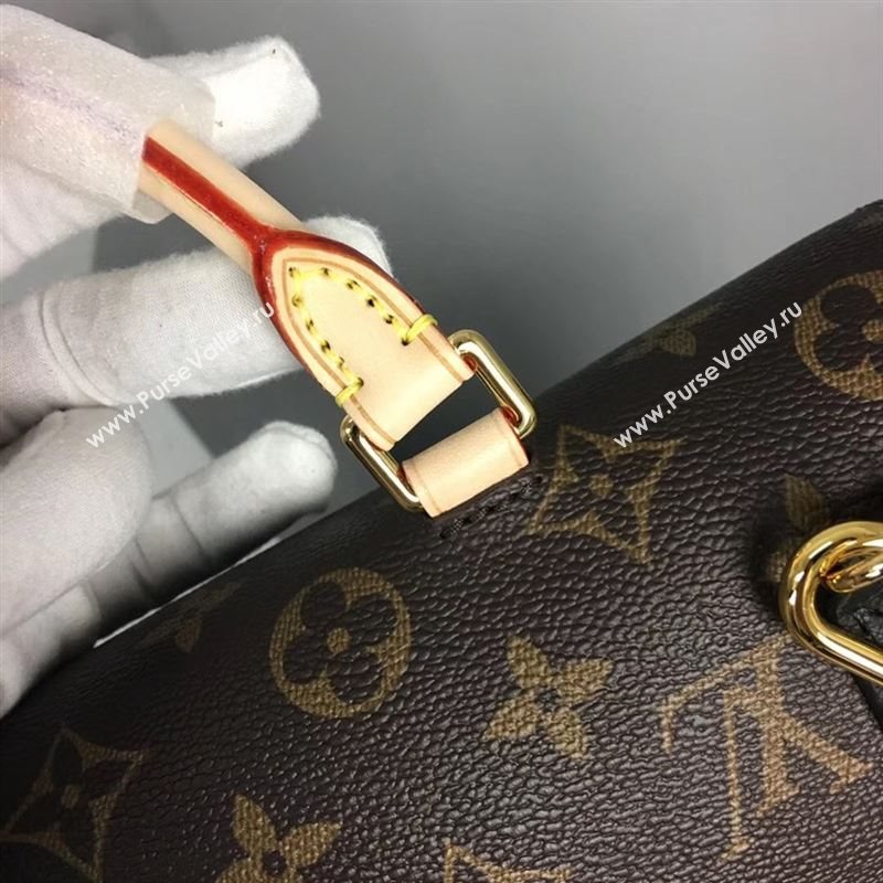 replica Louis Vuitton LV Monogram Marignan Messenger Bag Handbag M44259 Black
