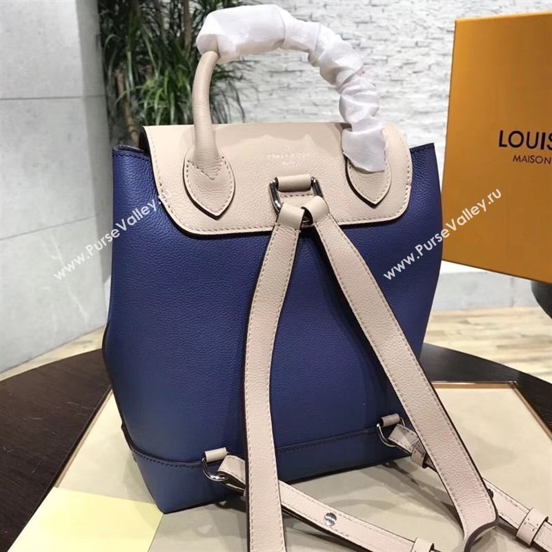 replica Louis Vuitton LV Lockme Backpack Handbag Real Leather Bag M41815 Navy