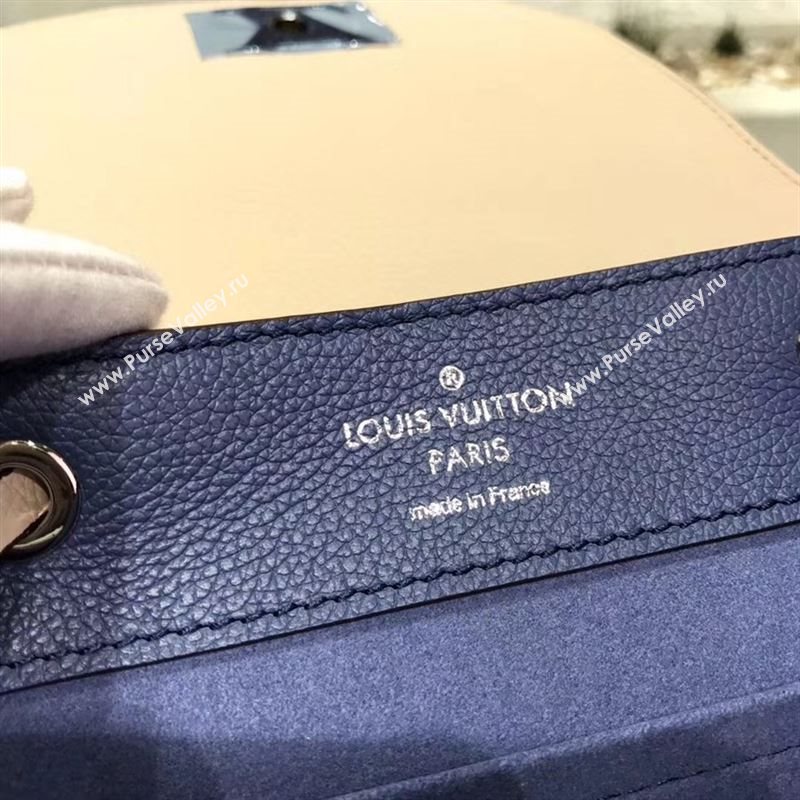 replica Louis Vuitton LV Lockme Backpack Handbag Real Leather Bag M41815 Navy