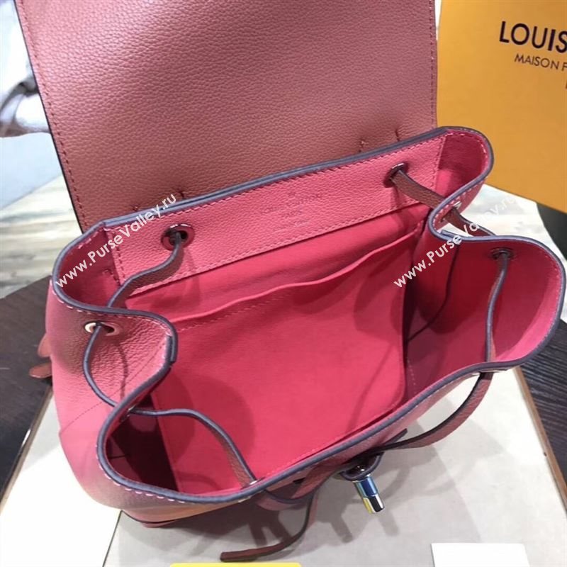 replica Louis Vuitton LV Lockme Backpack Handbag Real Leather Bag M41815 Pink