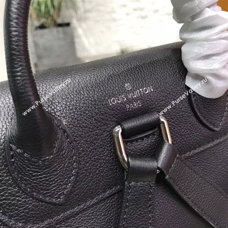 replica Louis Vuitton LV Lockme Backpack Handbag Real Leather Bag M41815 Black