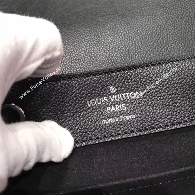 replica Louis Vuitton LV Lockme Backpack Handbag Real Leather Bag M41815 Black