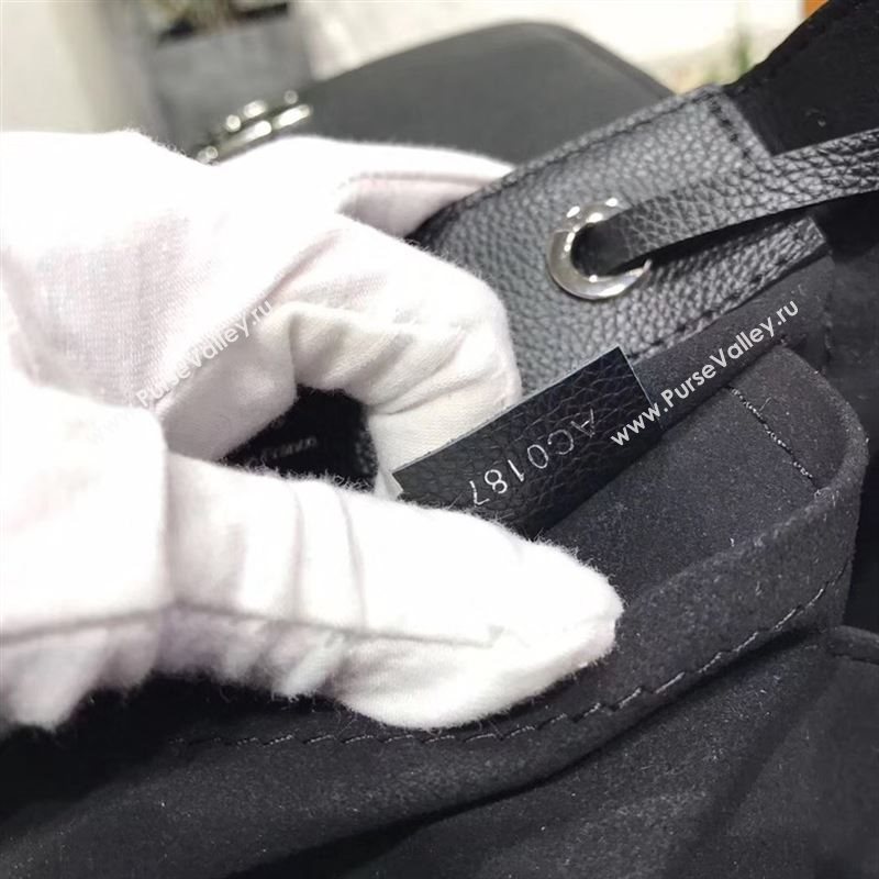 replica Louis Vuitton LV Lockme Backpack Handbag Real Leather Bag M41815 Black