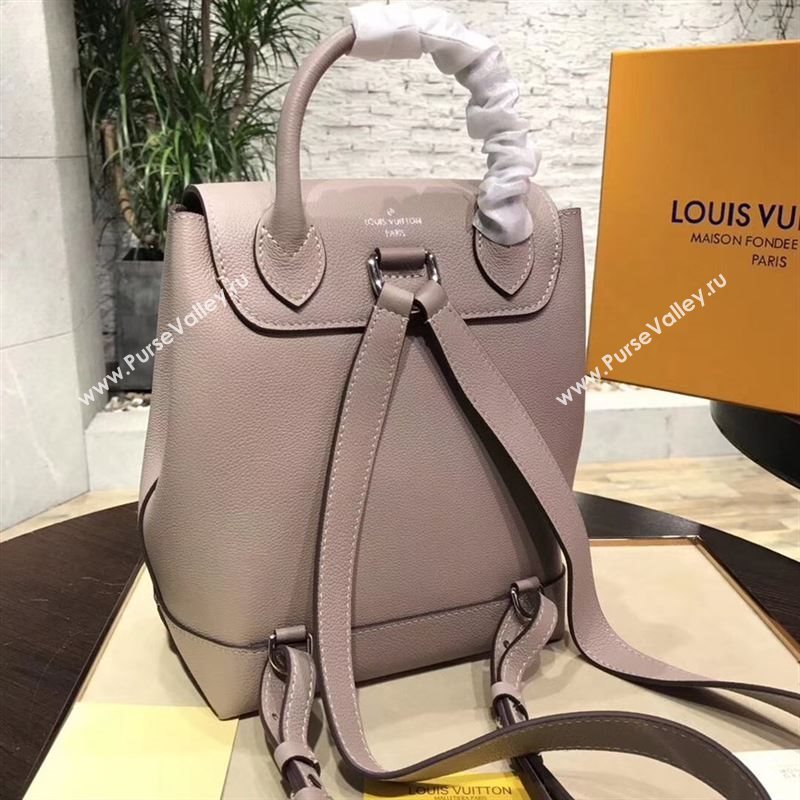 replica Louis Vuitton LV Lockme Backpack Handbag Real Leather Bag M41815 Apricot