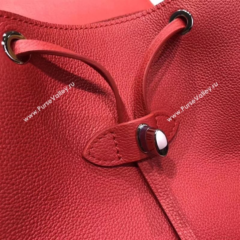 replica Louis Vuitton LV Lockme Backpack Handbag Real Leather Bag M41814 Red