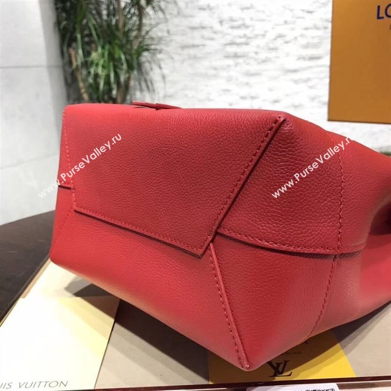 replica Louis Vuitton LV Lockme Backpack Handbag Real Leather Bag M41814 Red