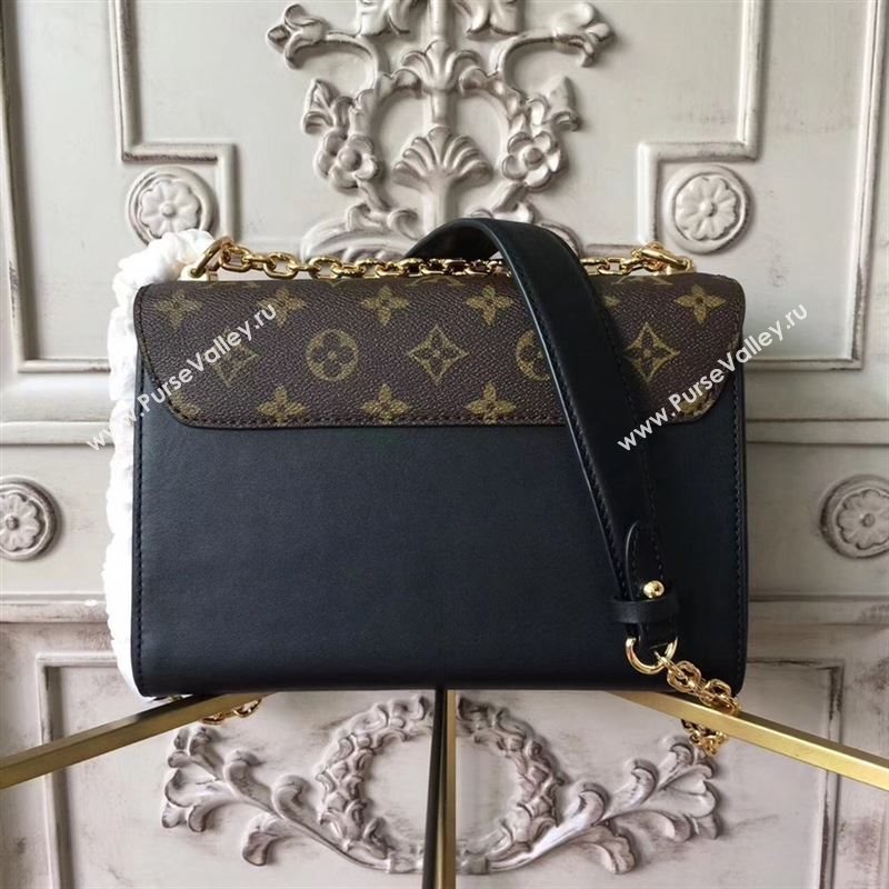 replica Louis Vuitton LV Twist MM Handbag Monogram Chain Shoulder Bag M44214 Brown