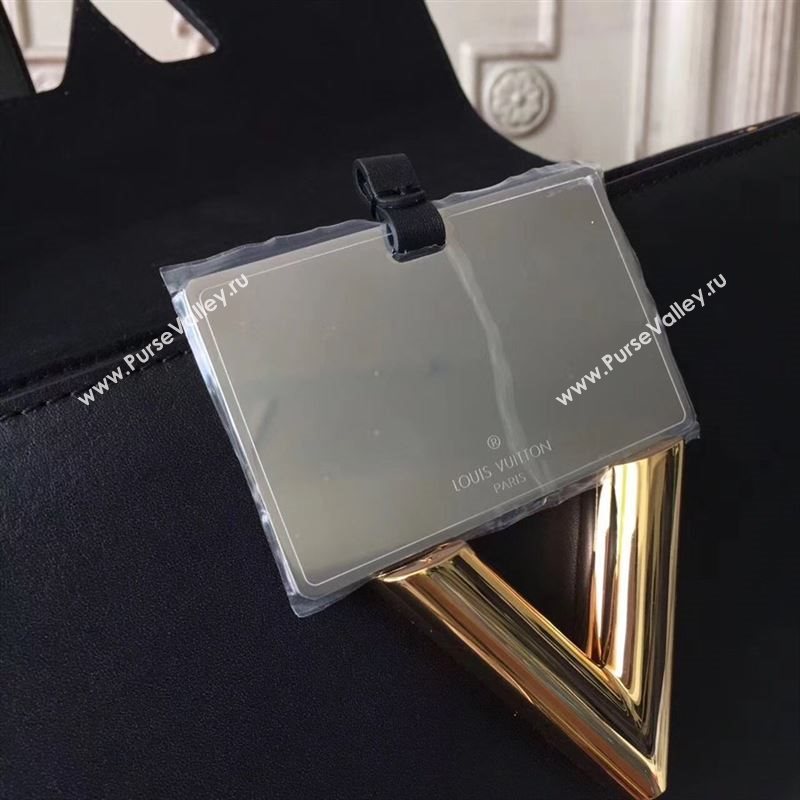 replica Louis Vuitton LV Twist MM Handbag Monogram Chain Shoulder Bag M44214 Brown