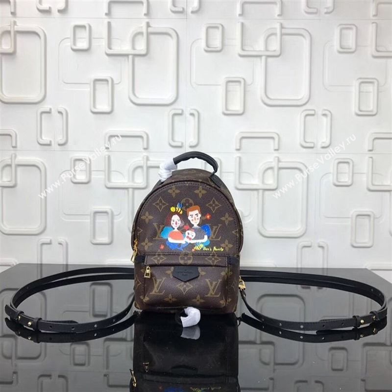replica Louis Vuitton LV Monogram Backpack Mini Happy Bee's Family Handbag Bag M41562