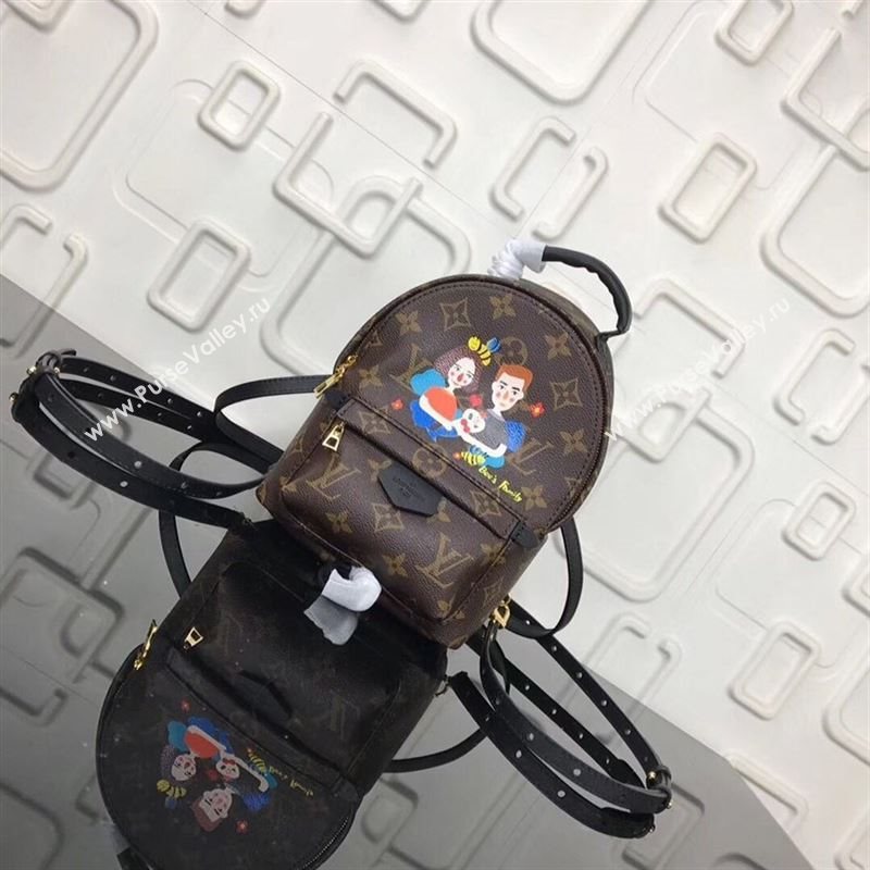 replica Louis Vuitton LV Monogram Backpack Mini Happy Bee's Family Handbag Bag M41562