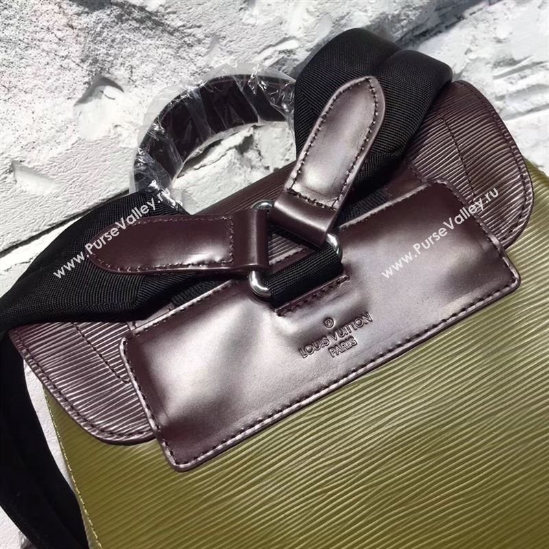 replica Louis Vuitton LV Supreme Christopher PM Backpack Epi Leather Bag M41709 Green&Orange