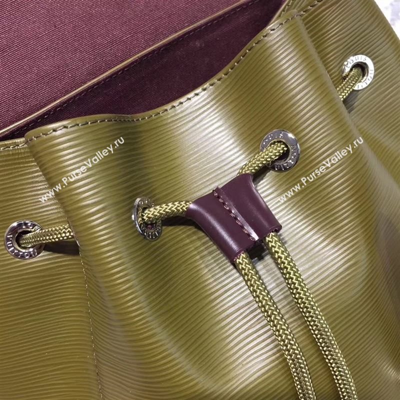 replica Louis Vuitton LV Supreme Christopher PM Backpack Epi Leather Bag M41709 Green&Orange