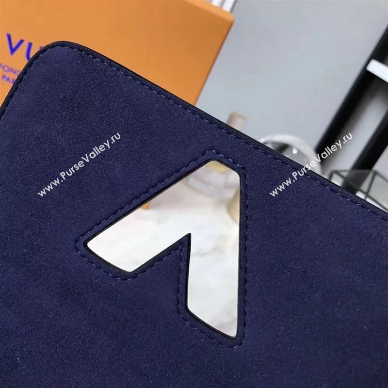 replica Louis Vuitton LV Twist PM Handbag Real Leather Chain Shoulder Bag M54730 Navy