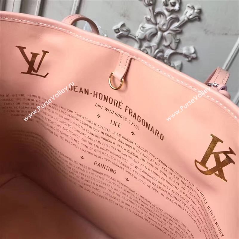 replica Louis Vuitton LV Masters Neverfull MM Handbag Monogram Fragonard Bag M43319 