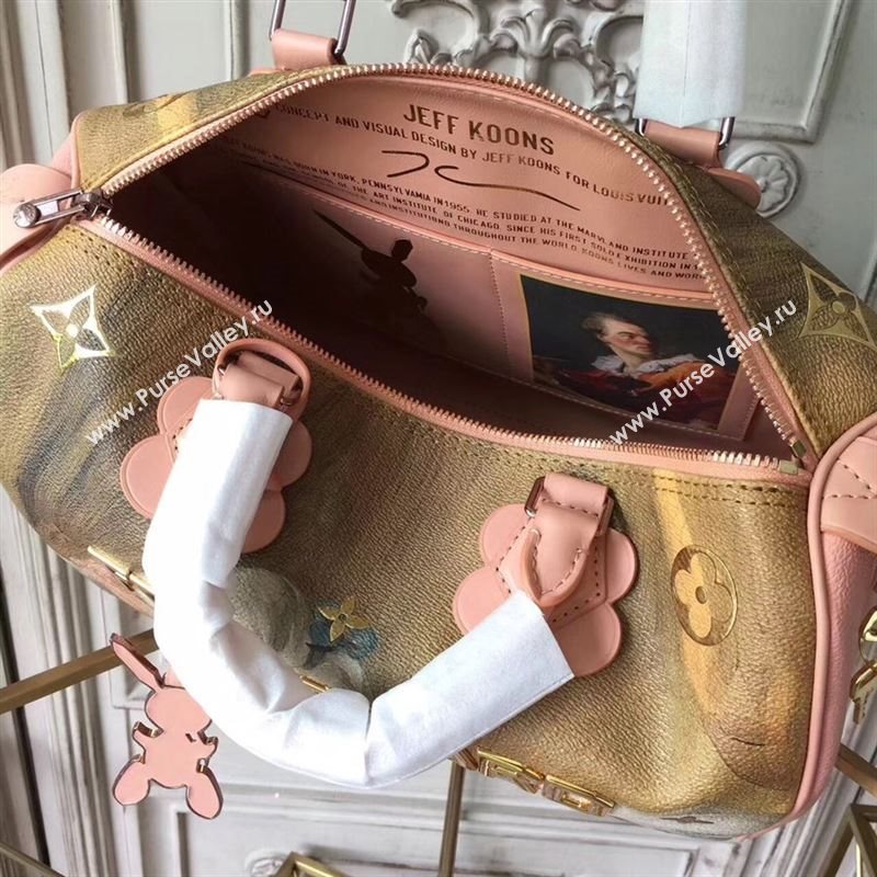 replica Louis Vuitton LV Masters Speedy 30 Handbag Monogram Fragonard Bag M43307 