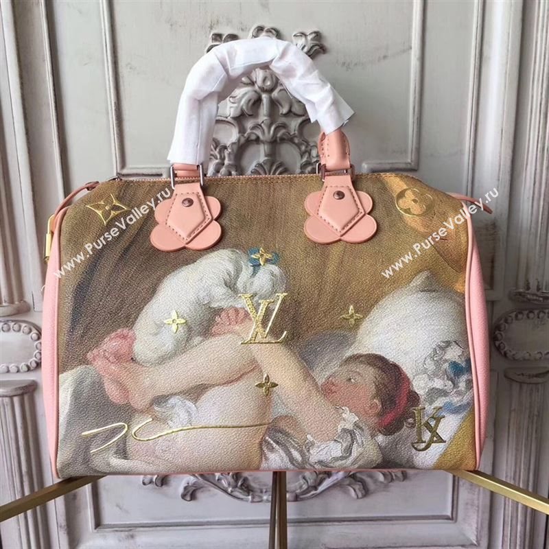 replica Louis Vuitton LV Masters Speedy 30 Handbag Monogram Fragonard Bag M43307 