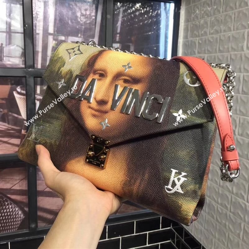 replica Louis Vuitton LV Masters Chain Bag Monogram Da Vinci Messenger Handbag M43376 