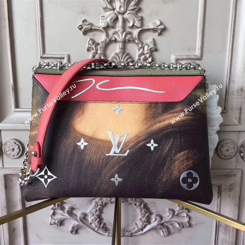 replica Louis Vuitton LV Masters Chain Bag Monogram Da Vinci Messenger Handbag M43376 