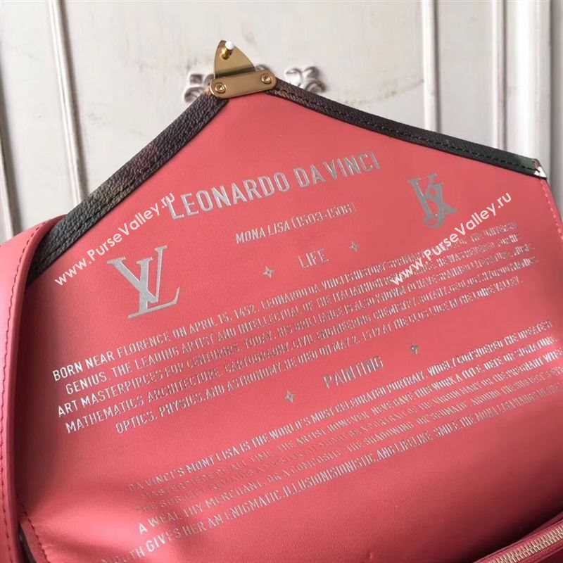 replica Louis Vuitton LV Masters Chain Bag Monogram Da Vinci Messenger Handbag M43376 