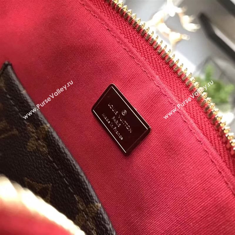 replica Louis Vuitton LV Alma BB Handbag Monogram Real Leather Shoulder Bag M54785 Red