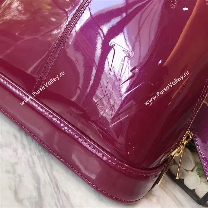 replica Louis Vuitton LV Alma BB Handbag Monogram Real Leather Shoulder Bag M54785 Maroon