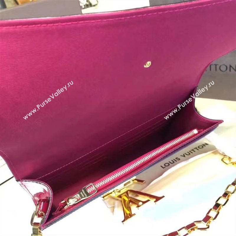 replica Louis Vuitton LV Louise PM Handbag Real Leather Chain Shoulder Bag M51601 Maroon 