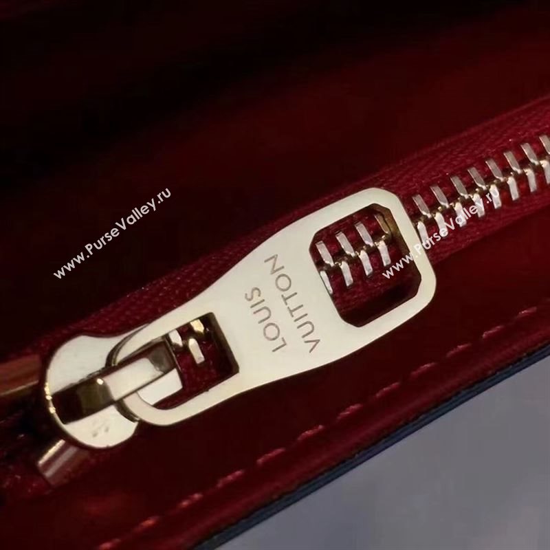 replica Louis Vuitton LV Louise PM Handbag Real Leather Chain Shoulder Bag M51602 Red