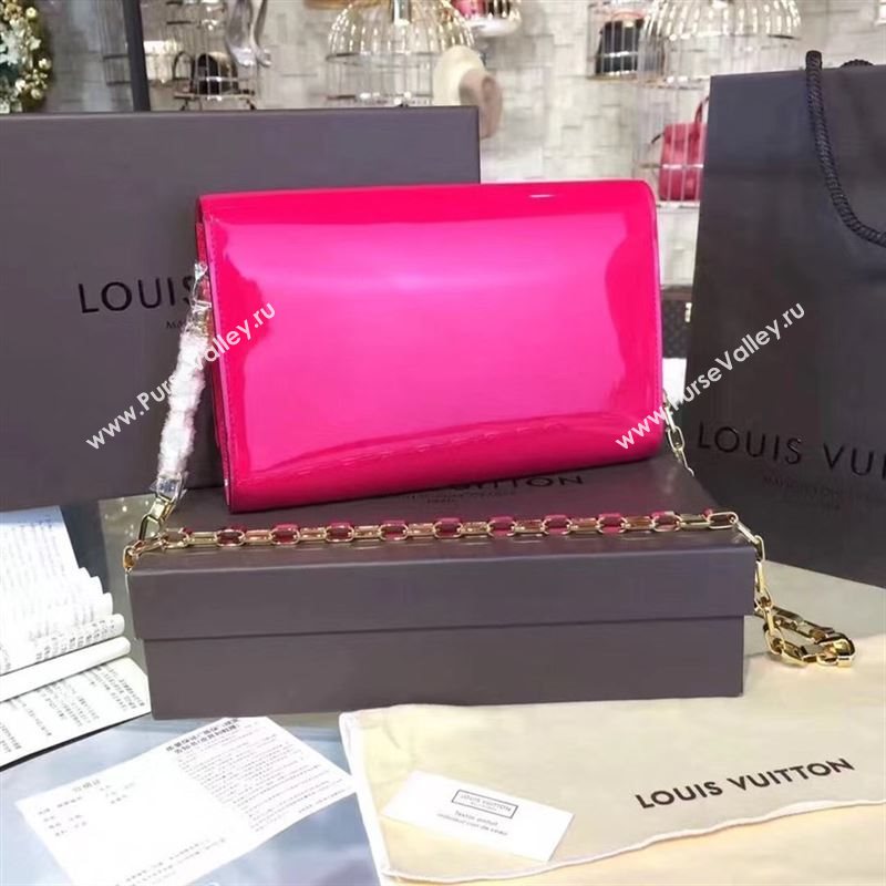 replica Louis Vuitton LV Louise PM Handbag Real Leather Chain Shoulder Bag M51601 Rose