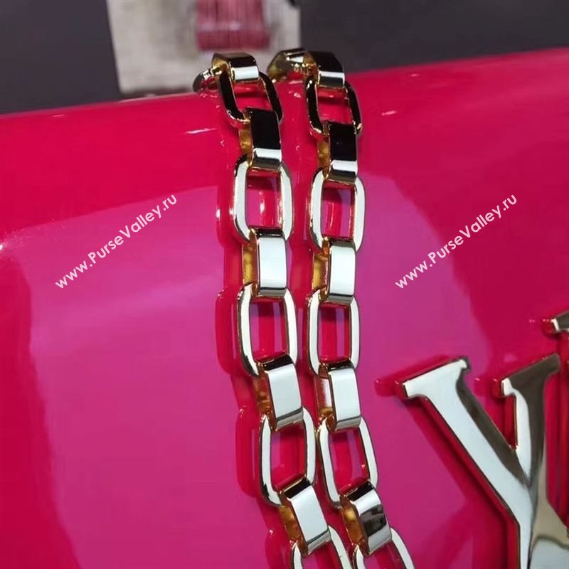 replica Louis Vuitton LV Louise PM Handbag Real Leather Chain Shoulder Bag M51601 Rose