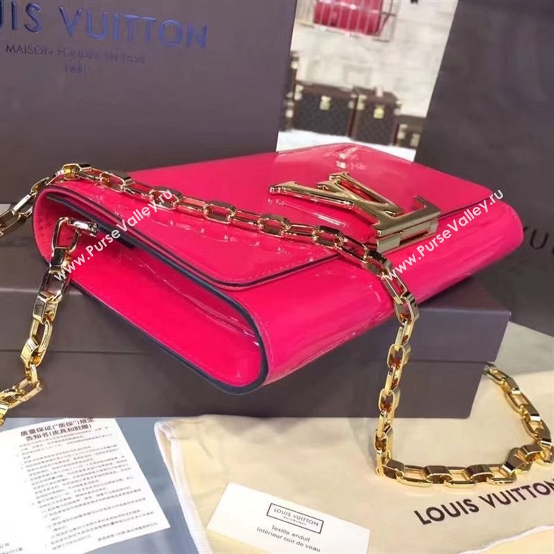 replica Louis Vuitton LV Louise PM Handbag Real Leather Chain Shoulder Bag M51601 Rose