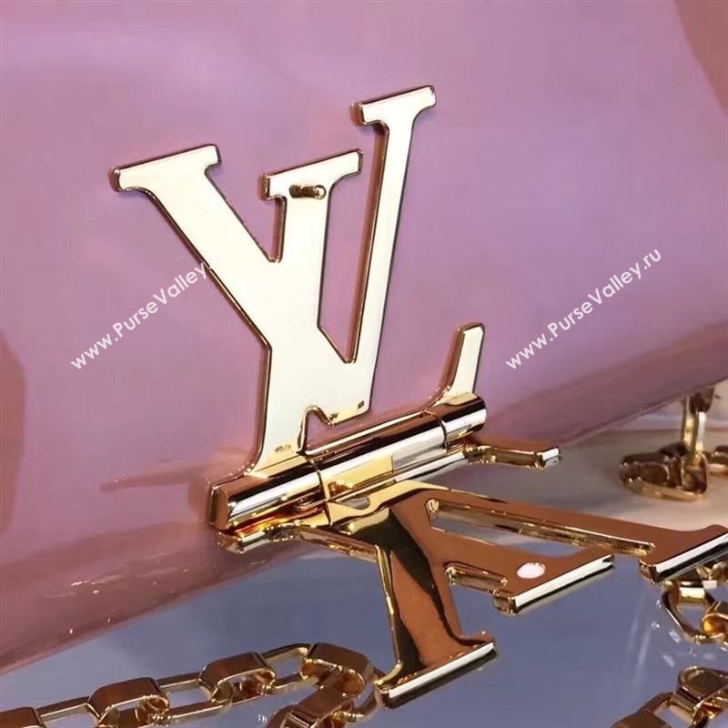 replica Louis Vuitton LV Louise PM Handbag Real Leather Chain Shoulder Bag M51601 Nude