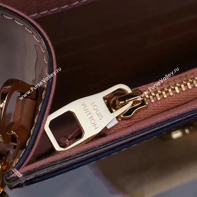 replica Louis Vuitton LV Louise PM Handbag Real Leather Chain Shoulder Bag M51601 Nude