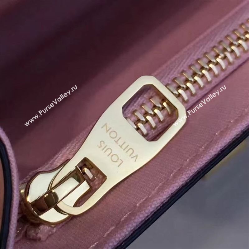 replica Louis Vuitton LV Louise PM Handbag Real Leather Chain Shoulder Bag M51603 Pink