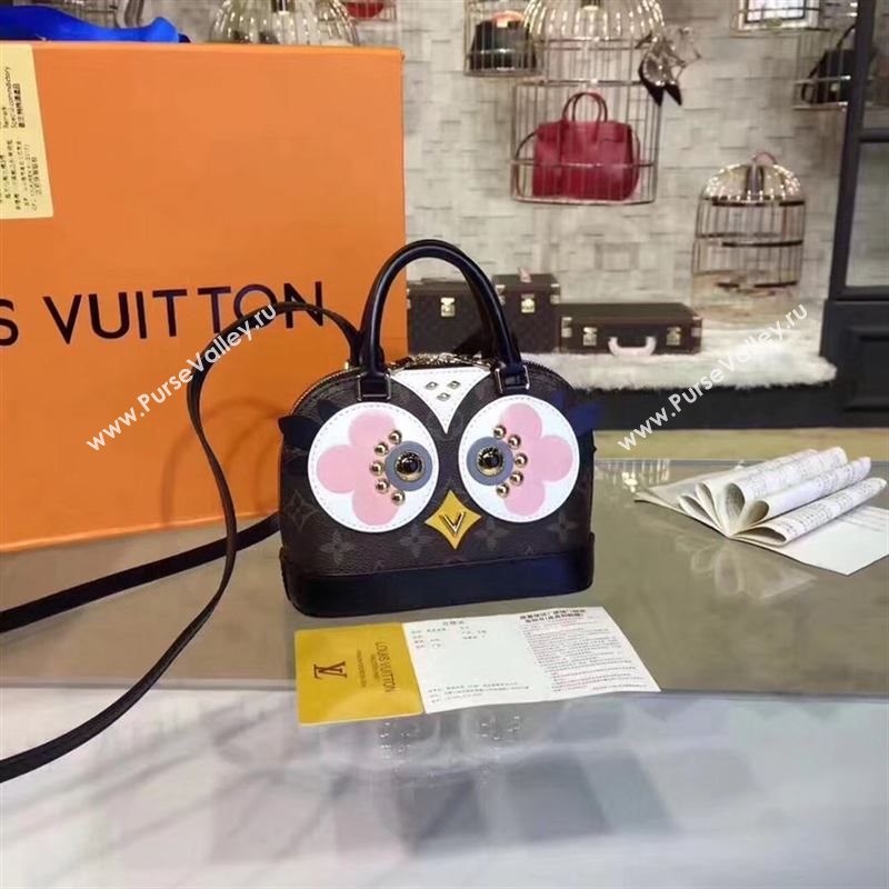 replica Louis Vuitton LV Alma BB Handbag Love Birds Shoulder Bag M61708 Pink