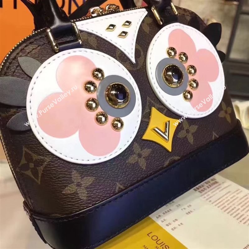 replica Louis Vuitton LV Alma BB Handbag Love Birds Shoulder Bag M61708 Pink