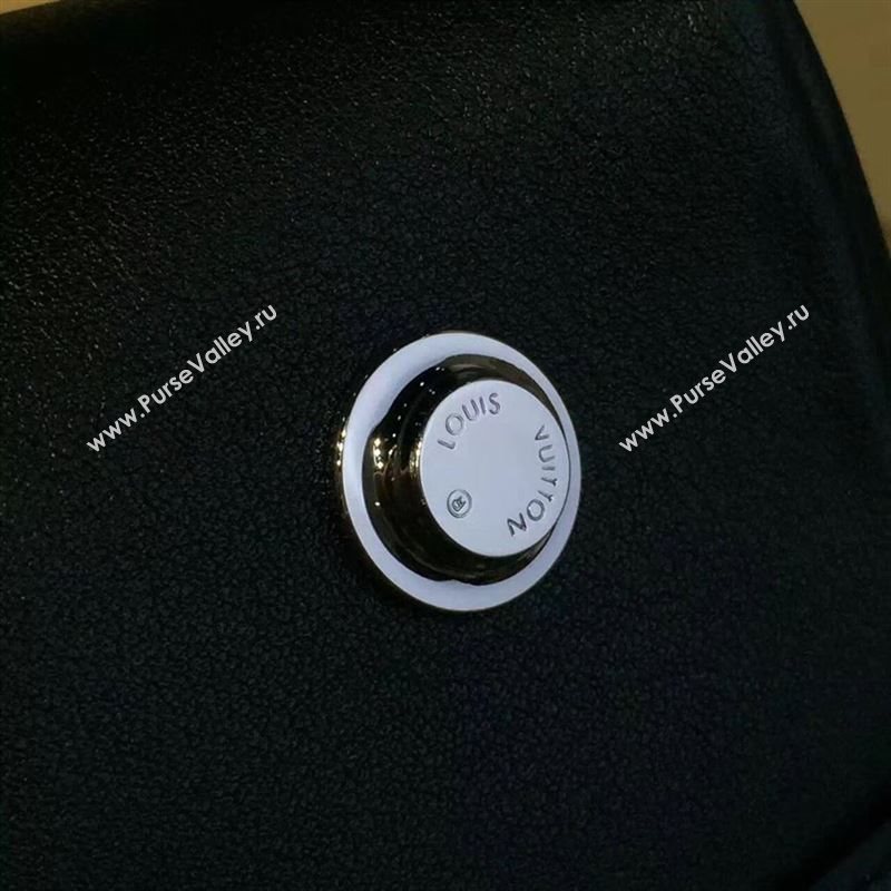 replica Louis Vuitton LV Cruiser Handbag Real Leather Shoulder Bag M52008 Black