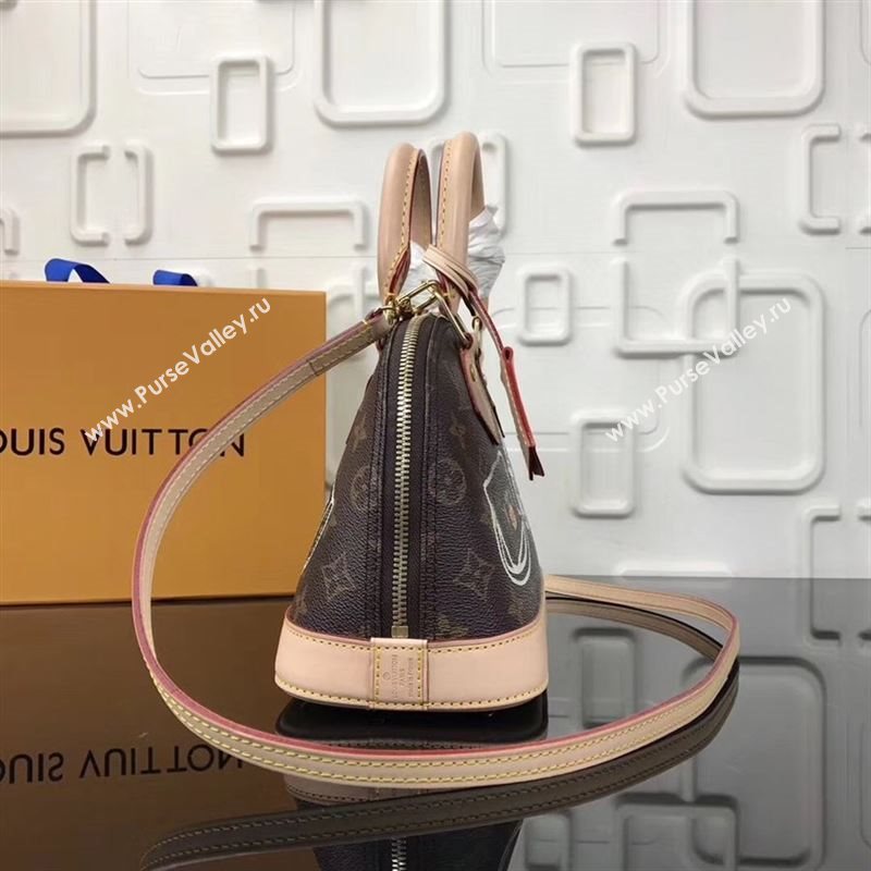 replica Louis Vuitton LV Alma BB Handbag Monogram League Shoulder Bag M43230 Brown