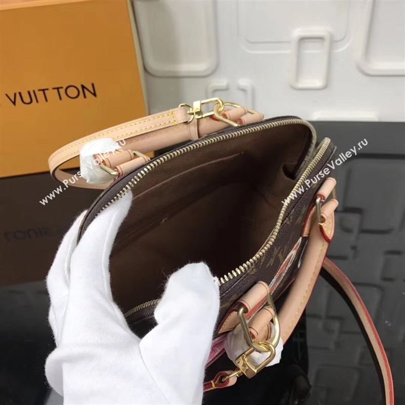 replica Louis Vuitton LV Alma BB Handbag Monogram League Shoulder Bag M43230 Brown