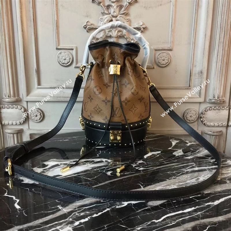 replica Louis Vuitton LV Petit Noe Bucket Handbag Monogram Shoulder Bag M43511 Coffee