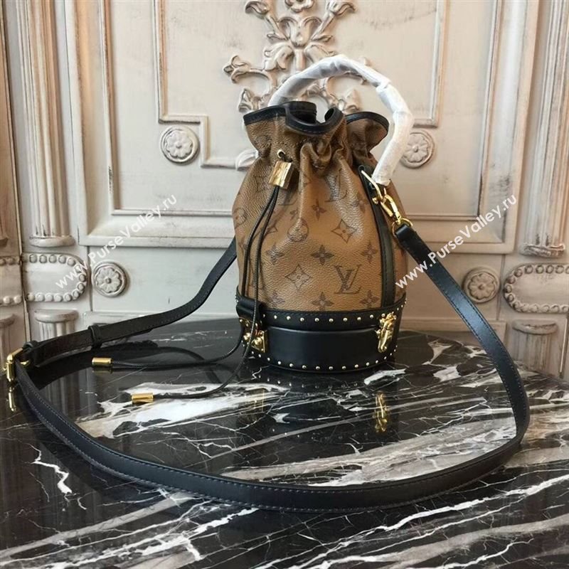replica Louis Vuitton LV Petit Noe Bucket Handbag Monogram Shoulder Bag M43511 Coffee
